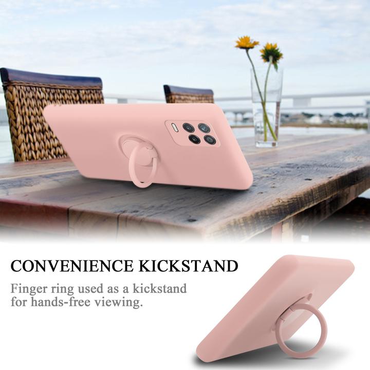 Produktbild Cadorabo TPU Liquid Ring Silicone Case Hülle für Realme 8 5G / V13 / Q3 / Q3i / Narzo 30 5G (Realme V13, Realme Narzo 30 5G, Realme Q3i 5G)