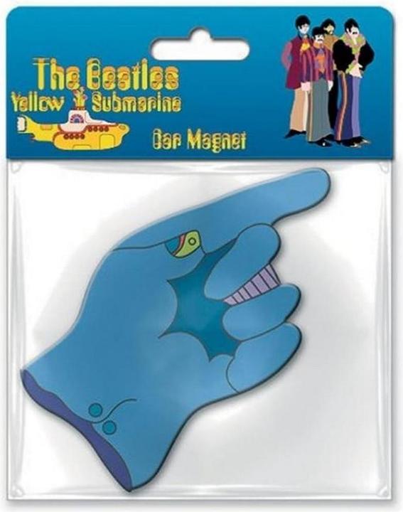 Actual product image The Beatles Yellow Submarine Flying Glove Rubber Fridge Magnet (1 x)