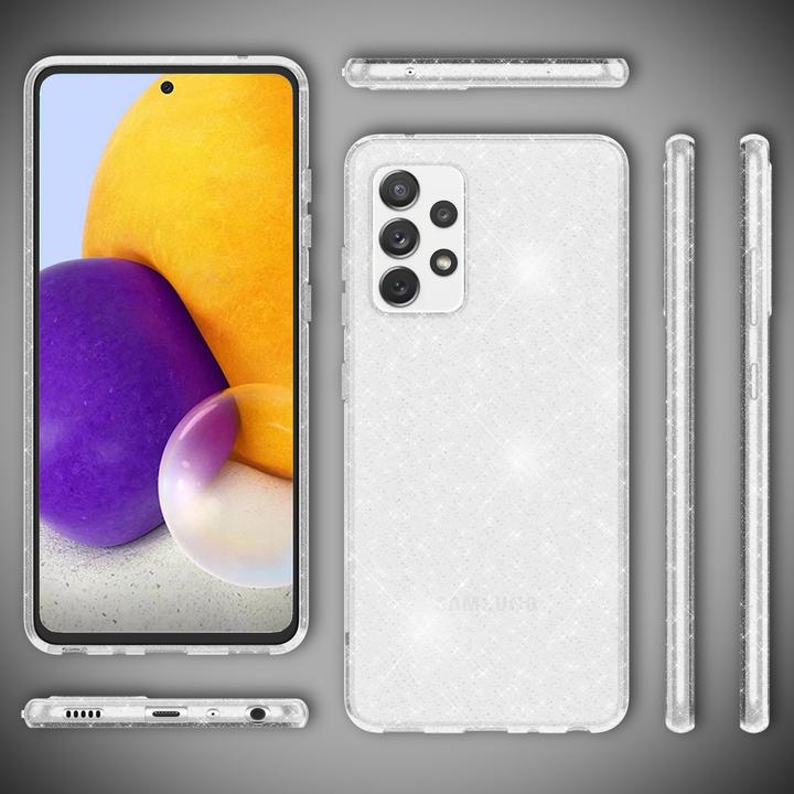 Image du produit Nalia Housse transparente en silicone pour téléphone portable (Samsung Galaxy A72)