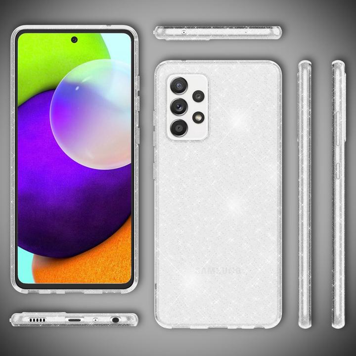 Produktbild Nalia Klare Glitzer Silikon Handyhülle (Samsung Galaxy A52)
