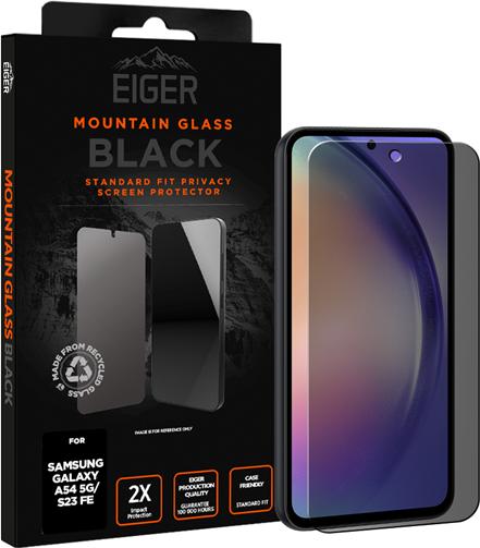 Produktbild Eiger Mountain Glass Black (1 Stück, Samsung Galaxy S23 FE, Samsung Galaxy A54 5G)