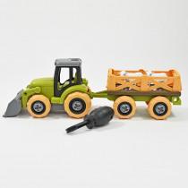 Produktbild Kögler DIY Bauernhof Fahrzeug mit Anhänger und zwei Ziege