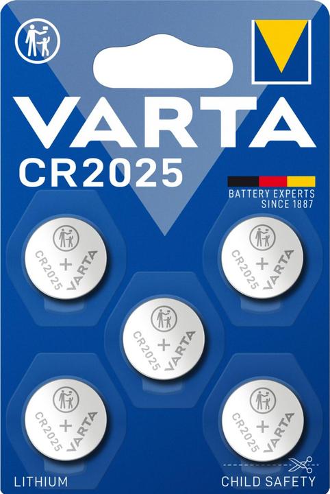 Varta Electronics CR2025 (5 pcs., CR2025, 165 mAh)