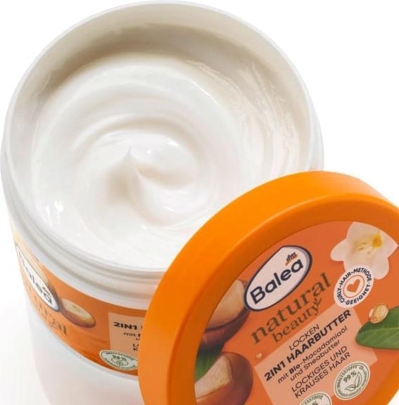 Produktbild dm Balea Natural Beauty 2in1-Haarbutter Locken (300 ml)