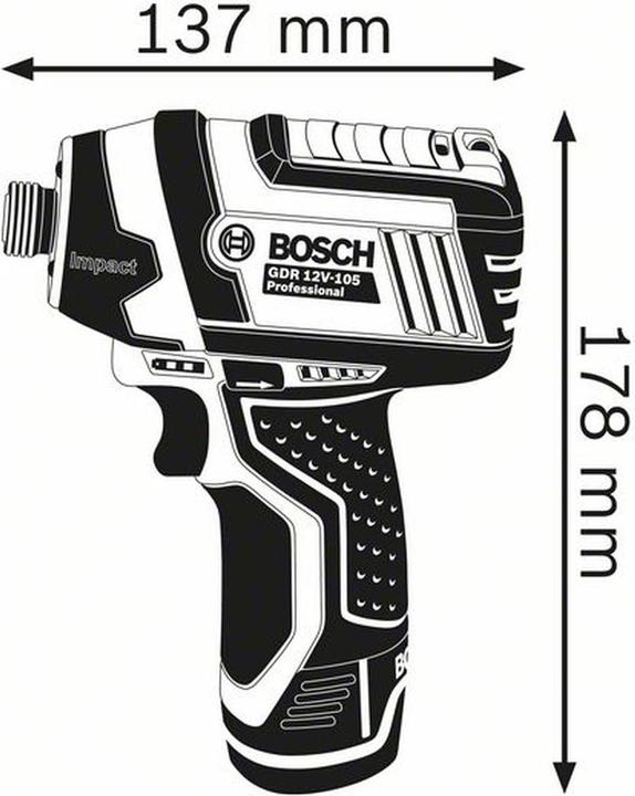 Image du produit Bosch Professional Gdr 12v-105 (Fonctionnement sur batterie)
