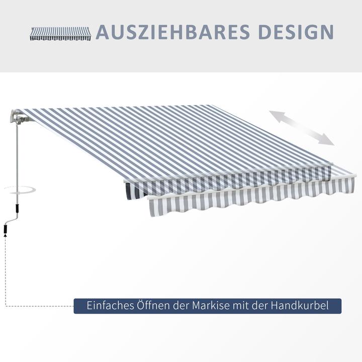 Image du produit Outsunny Store de jardin avec bras pliable (2.95 m)