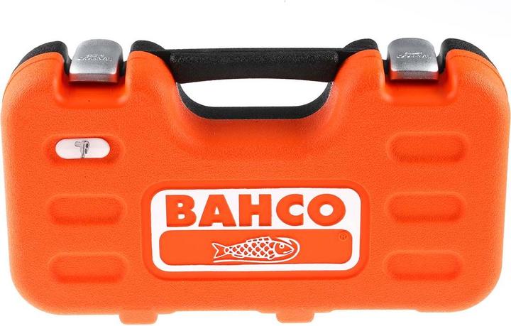 Produktbild Bahco 1/4"-Steckschlüssel-Satz, metrisch, Sechskant, inklusive Umschaltknarre und Schraubendreher-Einsät (12 mm, 10  mm, 11 mm, 13 mm)