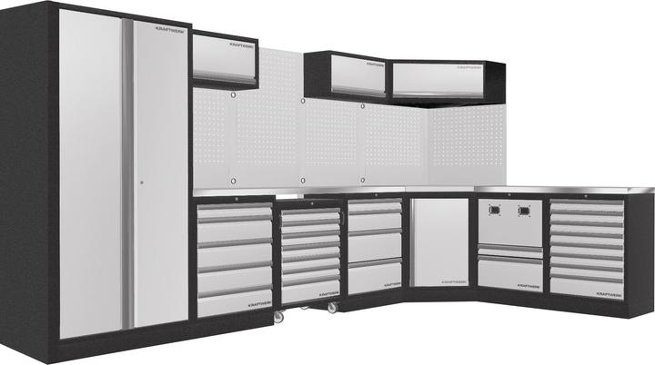 Actual product image Kraftwerk Mobilio 7s combi workshop cabinet wall stainless steel (48.80 cm, 200 cm)
