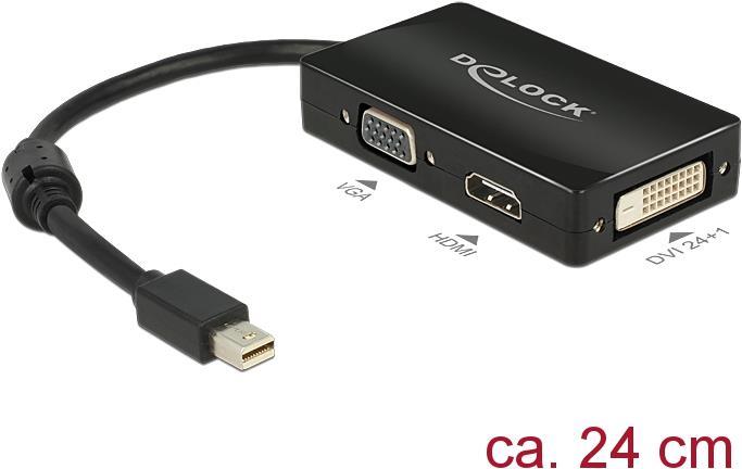 Produktbild Delock Mini DP zu (DVI, HDMI, VGA, 16 cm)