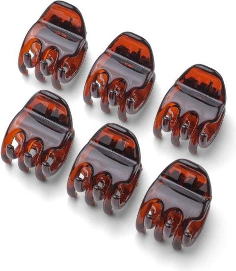 Trisa Pince à cheveux classique ronde 2.2 cm marron 6 pcs (6 pcs)
