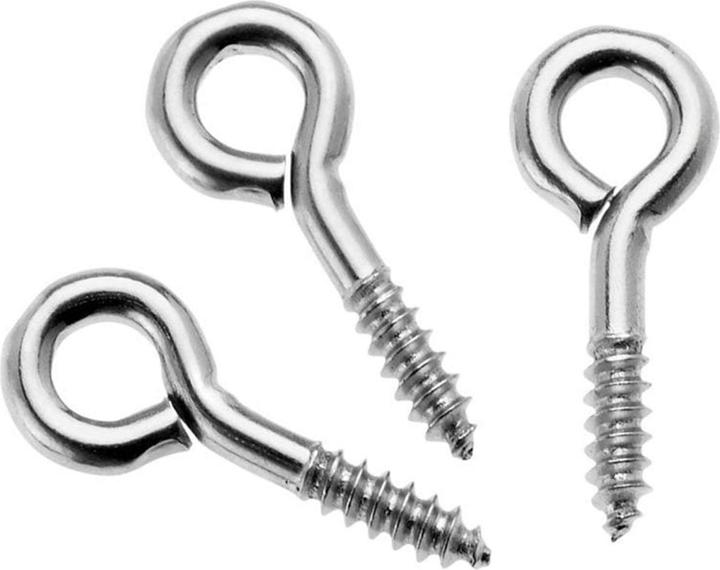 Produktbild hobbytime Ringschrauben 8x3mm 24St verzinkt, geschlossen