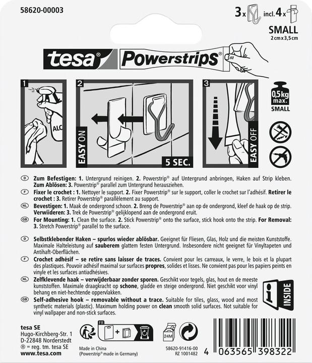 Produktbild tesa Powerstrips Klebehaken Small