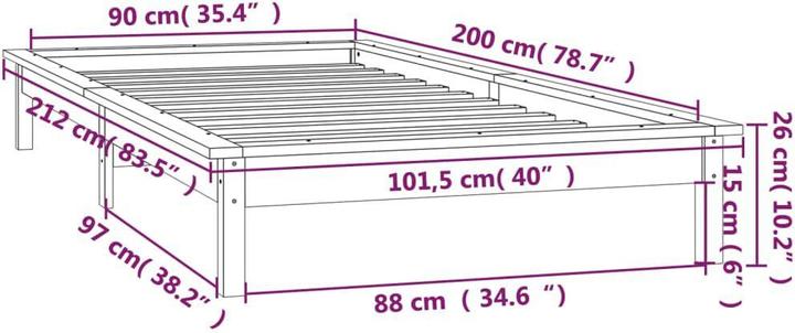 Produktbild VidaXL Rog (90 x 200 cm)