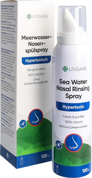 Produktbild Livsane Meerwasser-Nasenspülspray hyperton 120 ml (1 Stück)