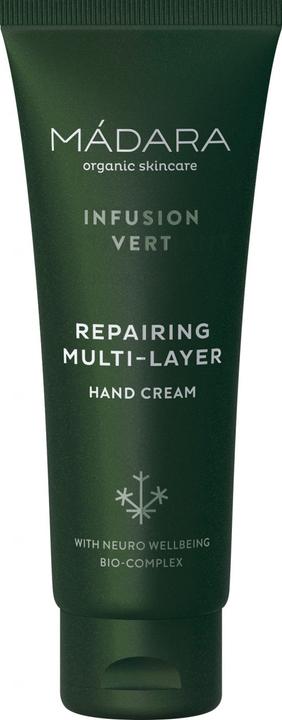Actual product image Madara Repairing Hand Cream "Màdara Infusion VERT Repairing Multi-Layer Hand Cream". (75 ml)