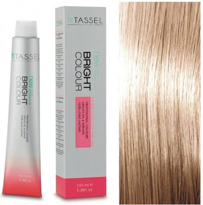 Caso Nr. 8 Hellblond - Farbe mit Arganöl und Keratin 100 ml - Quaste
