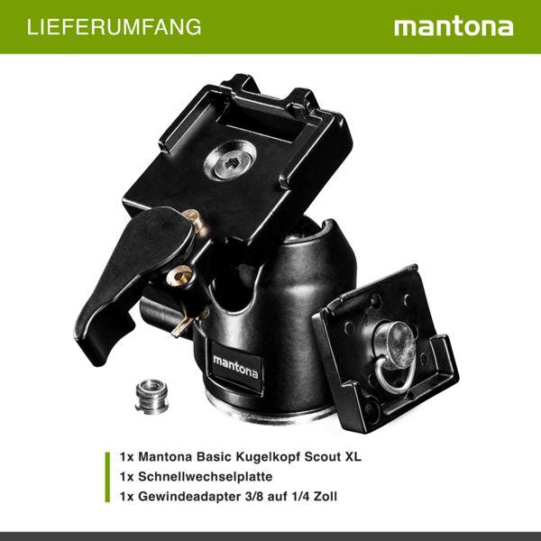 Produktbild mantona 21422 Stativ-Kugelkopf (Kugelkopf)