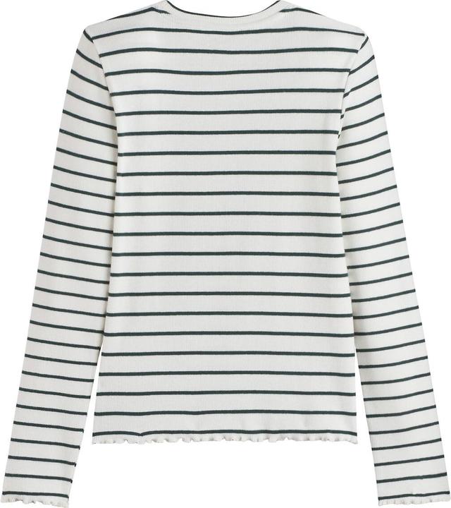 Actual product image La Redoute Collections Gestreiftes Langarmshirt aus Rippjersey (110)