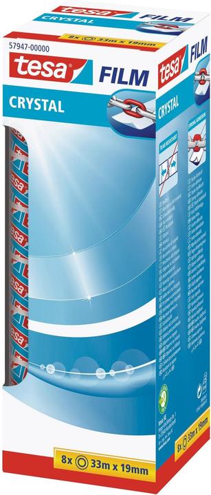tesa tesafilm 8x CRYSTAL Klebeband (19.19 mm)