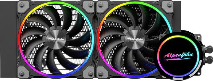 Actual product image Alpenföhn Glacier Water 240 High Speed Complete Water Cooling, ARGB