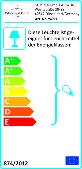 Label énergétique Villeroy & Boch Havanna (E27)