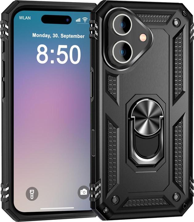 Image du produit Nalia Étui antichoc Military-Style Ring (Apple iPhone 16)