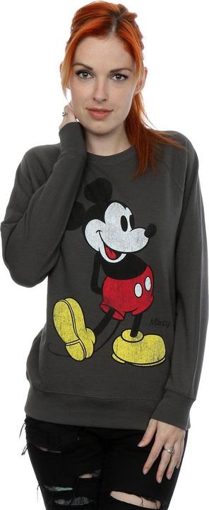 Actual product image Disney Womens/Ladies Mickey Mouse Classic Kick Sweatshirt (S)