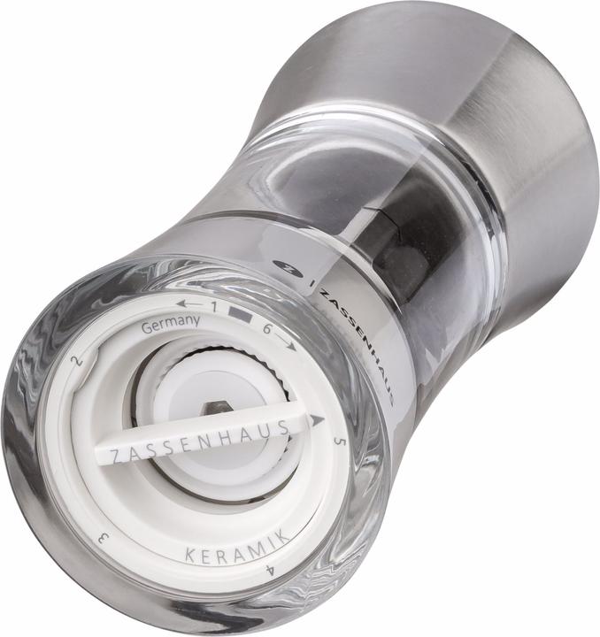Produktbild Zassenhaus Pfeffermühle Aachen Acryl/Edelstahl, 14 cm (Pfeffer)