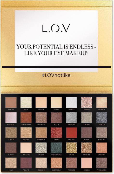 L.O.V Palette d'ombres à paupières I'm more than Gold (Multicolore)