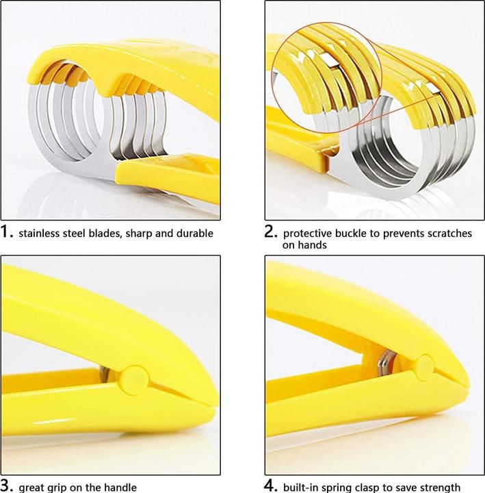 Actual product image ASMI Stainless steel banana slicer, fruit slicer, vegetable slicer