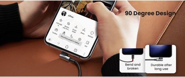 Actual product image Ugreen USB C — USB C (1 m, USB 2.0)
