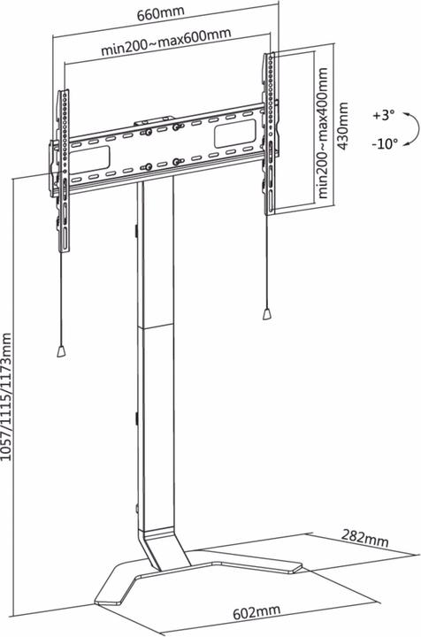 Produktbild Reflecta TV Stand 80 Super Slim (80", 40 kg)