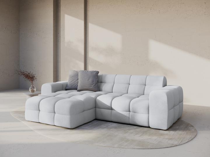 Actual product image Micadoni Velvet Left Corner Sofa, "Kendal", 4 Seats, 256x173x79Made in Europe (Corner sofa)