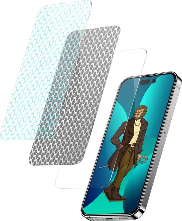 Produktbild Green Lion 3D Curved Glass - iPhone 14 Pro Clear (1 Stück, Apple iPhone 14 Pro)