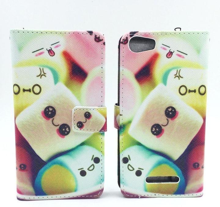 Produktbild König Design Schutz Hülle für Wiko Lenny 2 Marshmallows Tasche Case Cover Case + 1 Panzer Schutz Glas (Wiko Lenny 2)