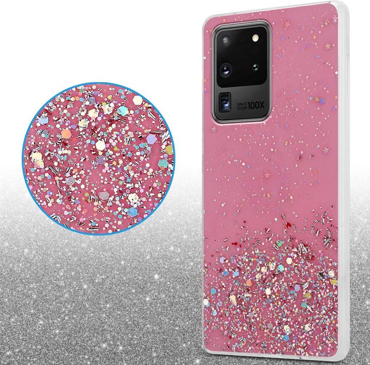 Image du produit Cadorabo Couverture TPU paillettes scintillantes (Samsung Galaxy S20 Ultra)