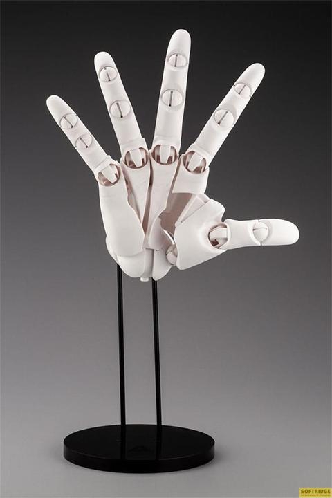 Actual product image Kotobukiya Takahiro Kagami PVC Artist Support Item Hand 1/1 Model/R White 21 cm