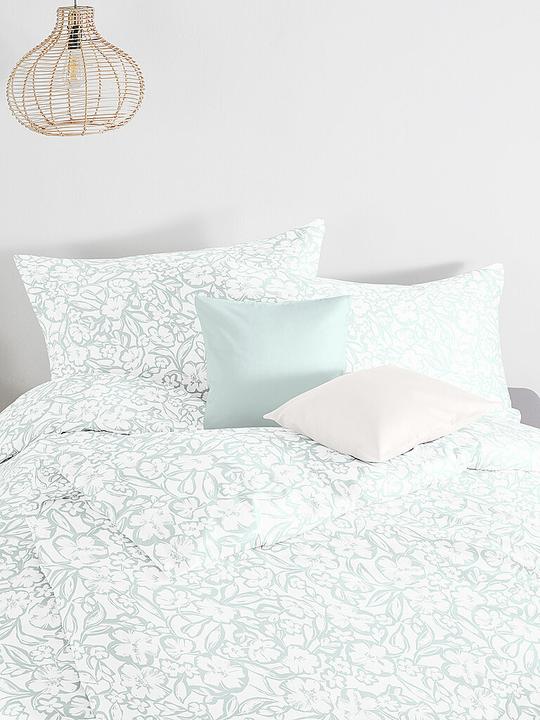 Produktbild Fleuresse Tencel Bettwäsche DREAM DELUXE 70x90cm/140x200cm Weiss/Bleu (Bettwäsche Set, 140)