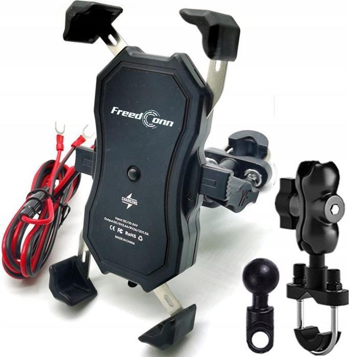 Produktbild FreedConn Motorrad-Telefonhalter Mc1w Mit Induktivem Ladegerät