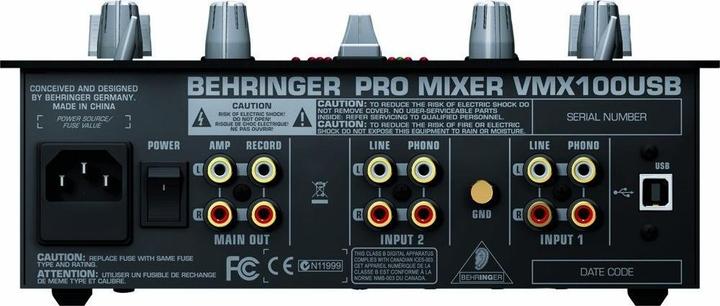 Produktbild Behringer VMX100USB, 2-Kanal Mischpult, USB-Anschluss (Studio- und Livemixer)