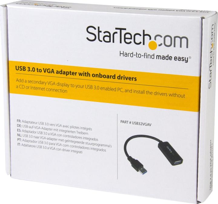 Produktbild StarTech USB 3.0 VGA Video Adapter (USB-A, 19.50 cm)