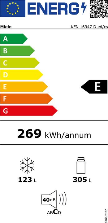 Etichetta energetica Miele KFN 16947 D (428 l)