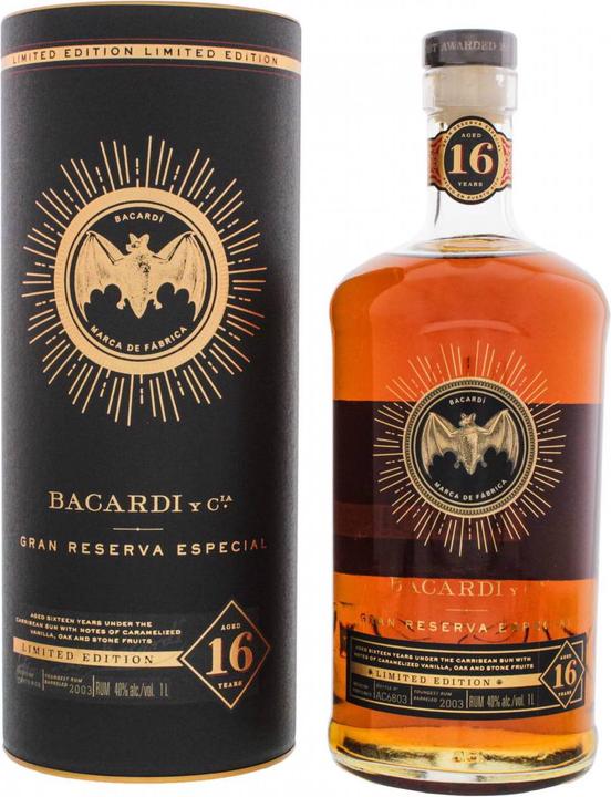 Actual product image Bacardi Especial 16 Years Limited Edition Rum with case