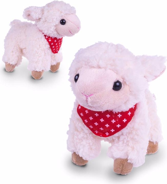 Image du produit TopSpirit Peluche mouton avec foulard CH (23 cm)