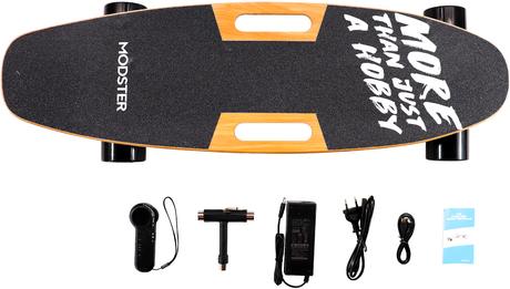 Actual product image Modster SC R3 e skateboard removeable battery