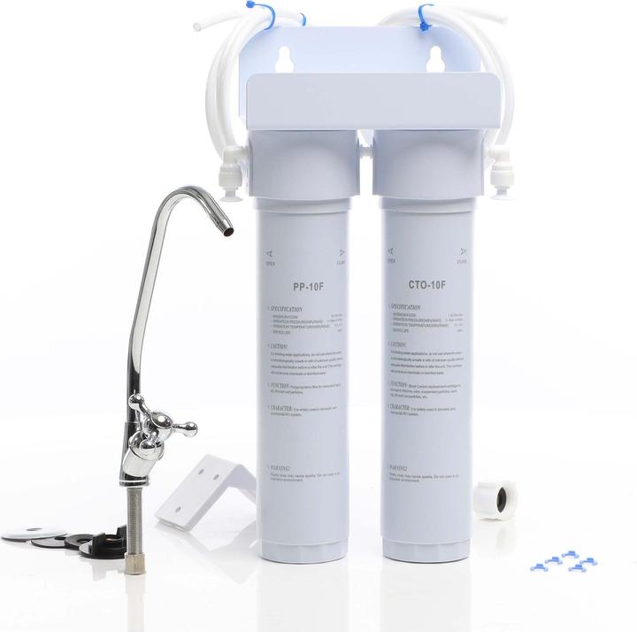 Actual product image Naturewater NW-2-PPCTO Below-table PP Sediment and Acticated-carbon Block