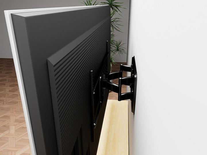 Immagine prodotto Multibrackets Supporto a parete 75 -110", metallo, nero, inclinabile di 7° (Muro, 110", 125 kg)