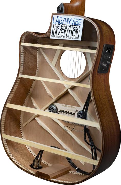 Actual product image Lâg Guitars HyVibe CHV15E (Acoustic guitar, Khaya, Cedar wood)