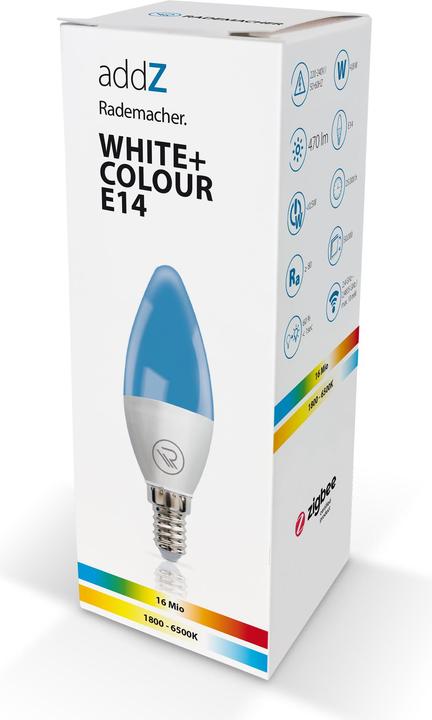 Produktbild Rademacher addZ White + Colour E14 LED (E14, 4.80 W, 470 lm, 1 x, F)
