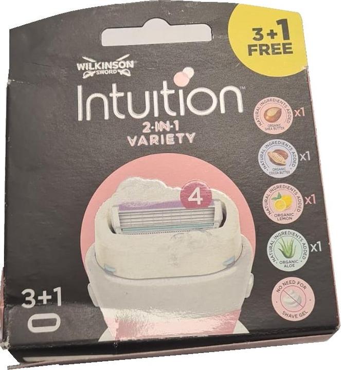 Actual product image Wilkinson Sword Intuition Summer Variata, interchangeable blades for razor for women, 4 pieces (4 x)